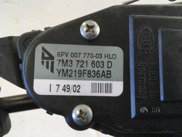 Pedal gass til VW Sharan 2000-2010 (Type I, Fase 2)  (7M3 721 603 D|YM219F836AB|)
