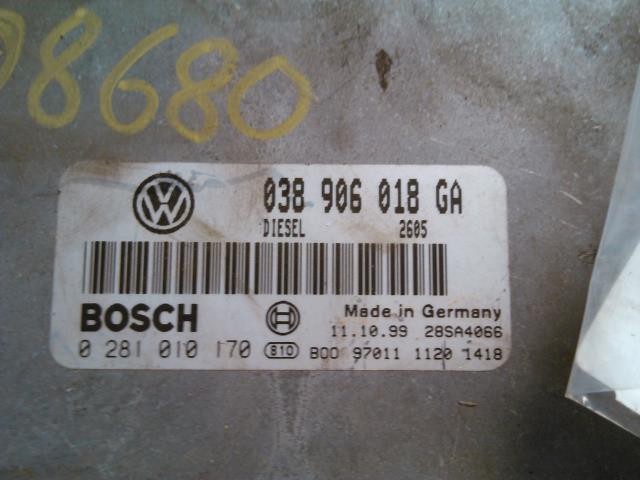 Styreenhet motor til VW Passat 1997-2000 (B5,3B) (B5,3B) (BOSCH|038906018GA|0281010170|)