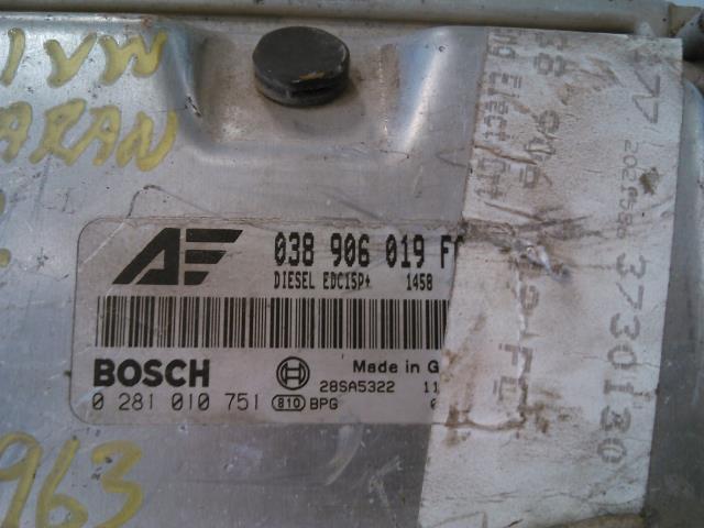 Styreenhet motor til VW Sharan 2000-2010 (Type I, Fase 2) (BOSCH|0 281 010 751|)