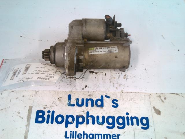 Starter til VW Polo, 2005-2009 (Type IV, Fase 2)  (02T 911 023 F)