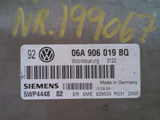 Styreenhet motor til VW Bora 1999-2005  (SIEMENS|06A 906 019 BQ|)