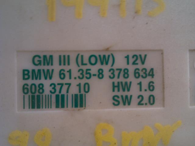 Styreenhet diverse til BMW 5-Serie 1996-2003 (E39) (E39) (61|35-8 373 634|608 377 10|601-0729-012 UTA)
