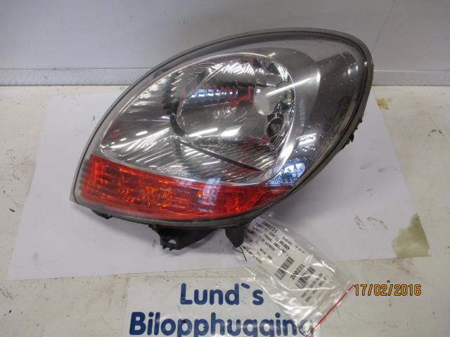 Frontlykt venstre halogen til Renault Kangoo, 2003-2007 (Type I, Fase 2)
