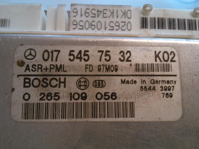 Styreenhet diverse til Mercedes E-Klasse 1995-2000 (Fase 1) (W210) (W210) (BOSCH|017 545 75 32|0 265 109 056|)
