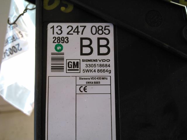 Styreenhet diverse til Opel Combo C 2002-2011  (SIEMENSVDO|13 247 085|330518684|)