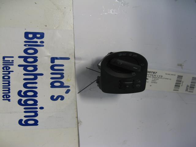 Bryter lys til Audi A3, 2003-2008 (Type II, Fase 1)  (8P1 941 531 Q)