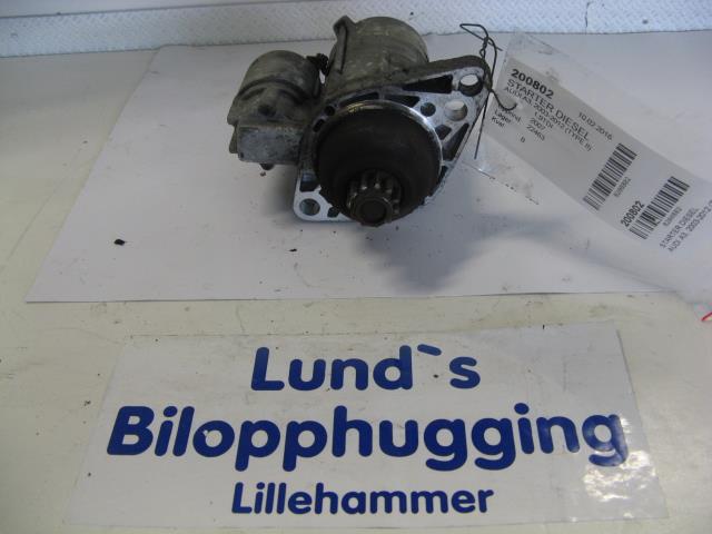 Starter diesel til Audi A3, 2003-2008 (Type II, Fase 1)  (VALEO|02Z 911 02? H)
