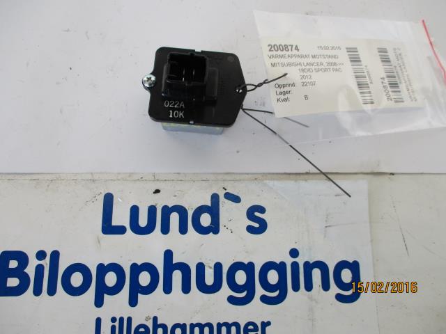 Varmeapparat motstand til Mitsubishi Lancer, 2008-2017  