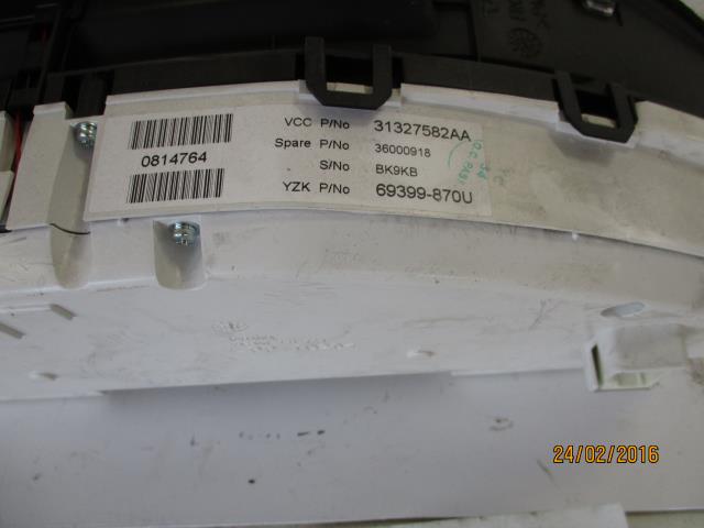 Instrumentpanel til Volvo XC70 2008-2013 (Type II, Fase 1)  (YAZAKI|31327582AA|)