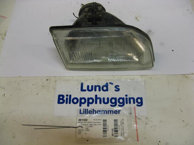 Frontlykt høyre halogen til Ford Fiesta, 1989-1995 (Type III) (CARELLO|)