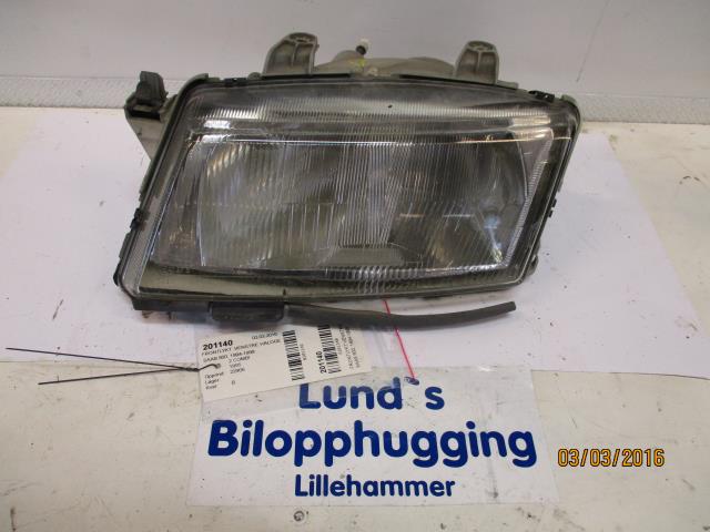 Frontlykt venstre halogen til Saab 900, 1994-1998  