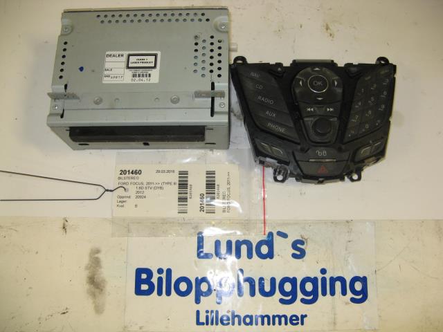 Bilstereo til Ford Focus, 2011-2014 (Type III, Fase 1)  (BM5T-18C815-GG)