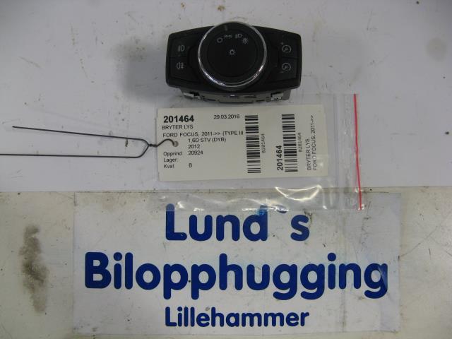 Bryter lys til Ford Focus, 2011-2014 (Type III, Fase 1)  (BM5T 13A024 EC)