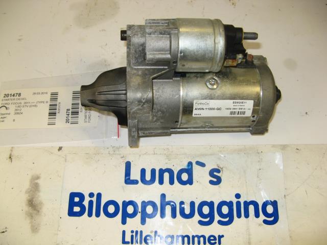 Starter diesel til Ford Focus, 2011-2014 (Type III, Fase 1)  (FOMOCO|AV6N-11000-GC)