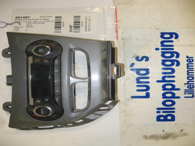 Varmeapparat betjening til Ford Focus, 2011-2014 (Type III, Fase 1)  (BM5T18C612CJ)