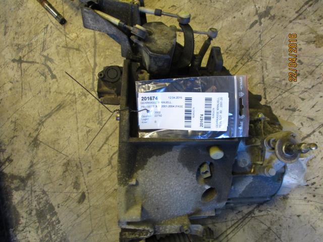 Girkasse manuell til Peugeot 307, 2001-2004 (Fase 1)  
