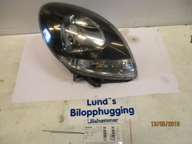 Frontlykt høyre halogen til Renault Kangoo, 2003-2007 (Type I, Fase 2)  