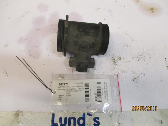 Luftmengde/luftmassemåler til Mercedes E-Klasse, 1995-2000 (Fase 1) (W210) (W210) (BOSCH|0280 217 509)