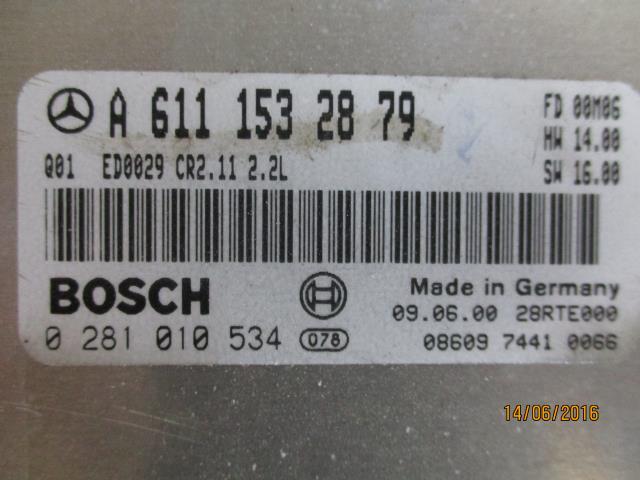Styreenhet motor til Mercedes E-Klasse 2000-2002 (Fase 2) (W210) (W210) (BOSCH|0 281 010 534|A 611 153 28 79|)