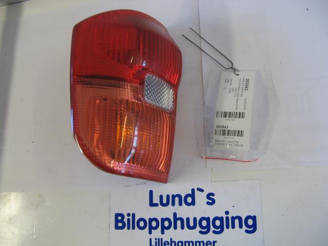 Baklykt venstre til Toyota RAV4, 2000-2006 (Type II)  
