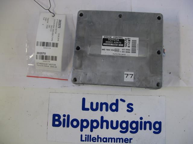 Styreenhet motor til Toyota RAV4, 2000-2006 (Type II)  (89661-42670)