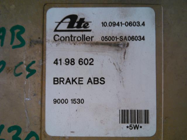 Styreenhet ABS til Saab 9000 CS 1992-1998  (ATE|10.0941-0603.4|41 98 602|)