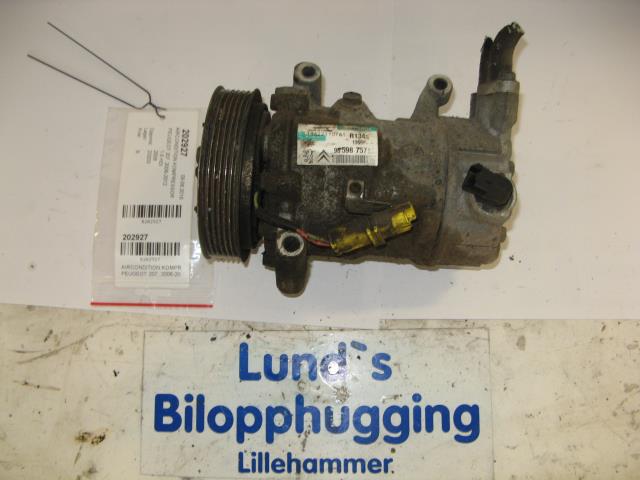 Aircondition kompressor til Peugeot 207, 2006-2012  (SANDEN|96 598 757 80)
