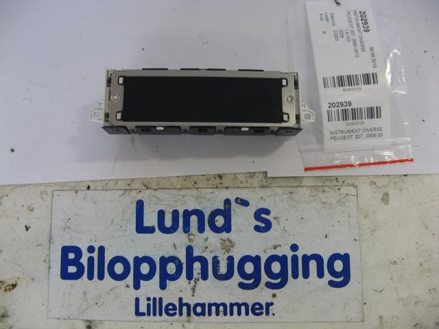 Instrument diverse til Peugeot 207, 2006-2012  (96 64944280-00|)