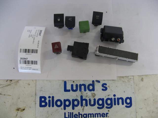 Rele diverse til Peugeot 207, 2006-2012  