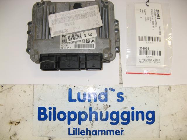 Styreenhet motor til Peugeot 207, 2006-2012  (BOSCH|96 637 554 80)