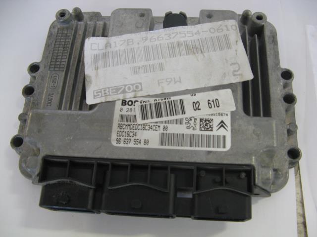 Styreenhet motor til Peugeot 207 2006-2012  (BOSCH|96 637 554 80|)