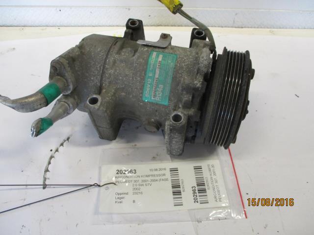Aircondition kompressor til Peugeot 307, 2001-2004 (Fase 1)  (SANDEN|4626402245    MODEL NO 14)