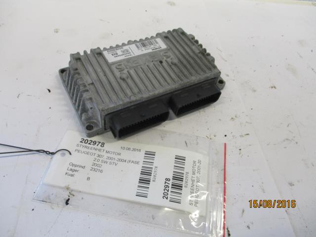 Styreenhet motor til Peugeot 307, 2001-2004 (Fase 1)  (SIMENS|S 118 047 504 C)