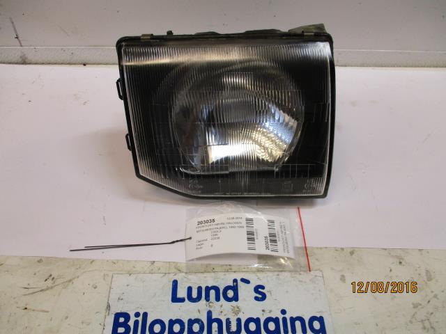 Frontlykt høyre halogen til Mitsubishi Pajero, 1992-1999 (Type II)  