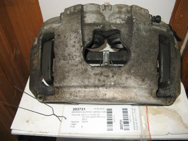 Bremsecaliper høyre foran til Audi A6, 2011-2014 (Type IV, Fase 1) (C7) (C7) 