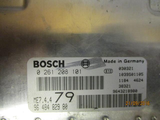 Styreenhet motor til Peugeot 206 1998-2007  (BOSCH|0 261 208 101|)