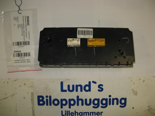 Varmeapparat betjening til Nissan Navara 2005-2010 (Fase 1) (D40) (D40) (27500EA51A|1013895|10122005 1705)