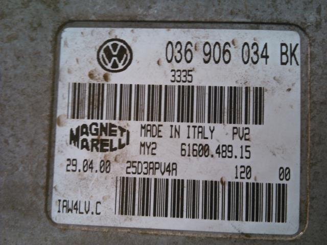 Styreenhet motor til Škoda Fabia 2000-2007 (Type I) (MAGNETIMARELLI|036 906 034 BK|)