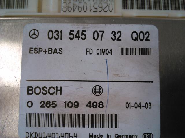 Styreenhet diverse til Mercedes E-Klasse 2000-2002 (Fase 2) (W210) (W210) (BOSCH|0 265 109 498|)