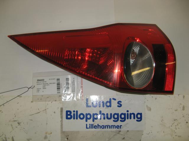 Baklykt høyre til Renault Megane, 2003-2005 (Type II, Fase 1)  (HELLA|2VP 964 892-02)