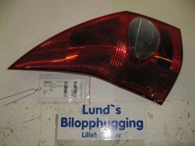 Baklykt venstre til Renault Megane, 2003-2005 (Type II, Fase 1)  (HELLA|2VP 964 892-01)