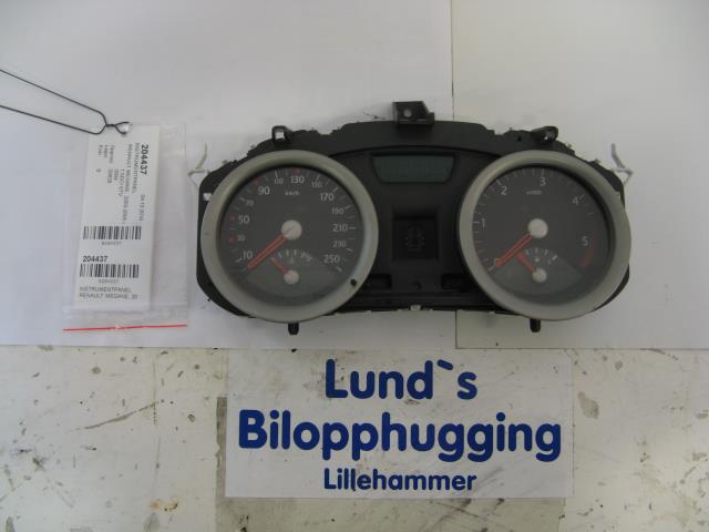 Instrumentpanel til Renault Megane, 2003-2005 (Type II, Fase 1)  (VISTEON|8200399695  A)