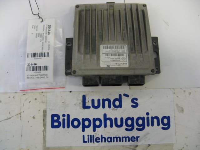 Styreenhet motor til Renault Megane, 2003-2005 (Type II, Fase 1)  (DELPHI   TRW|8200334419)