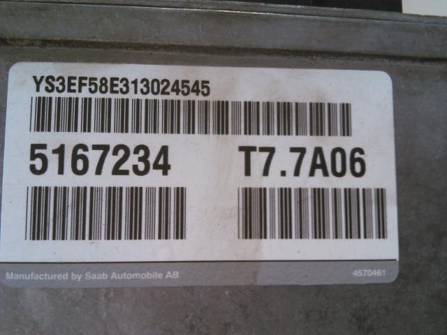 Styreenhet motor til Saab 9-5 2001-2005 (Type I, Fase 2)  (5167234|5380076|031310171)