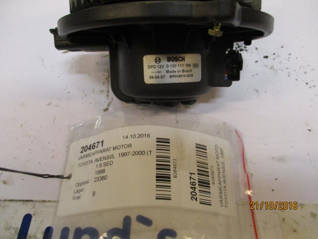 Varmeapparat motor til Toyota Avensis 1997-2000 (Type I, Fase 1)  (BOSCH|0130111164|MF016070-0030|)