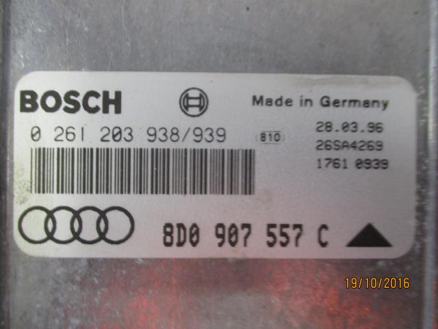 Styreenhet motor til Audi A4 1995-1999 (Type I, Fase 1) (B5) (B5) (BOSCH|0 261 203 938/939|8D0907557C|)