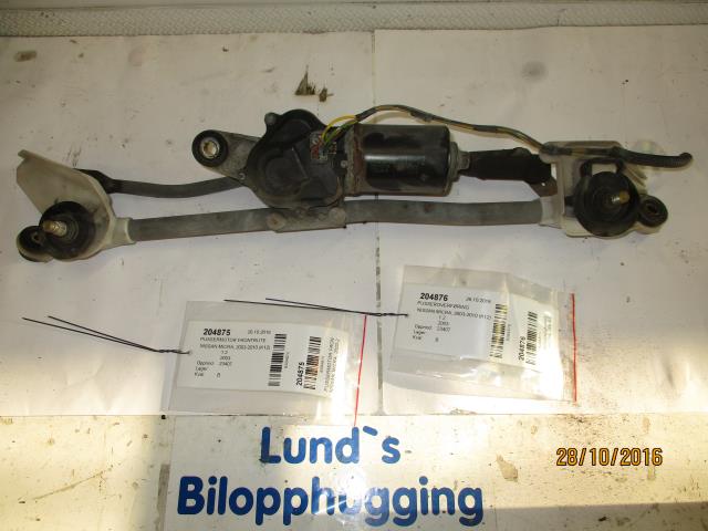 Viskermotor frontrute til Nissan Micra 2003-2010 (K12) (K12) 