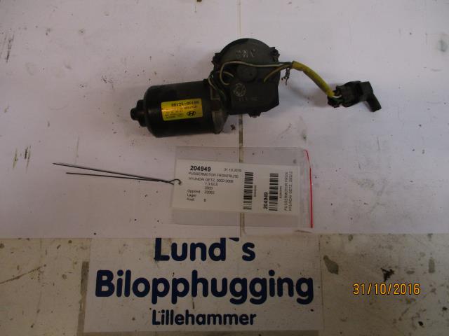 Viskermotor frontrute til Hyundai Getz, 2002-2009  