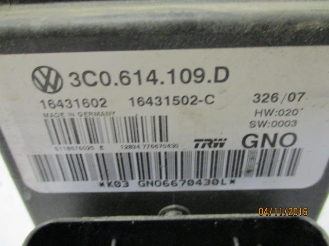 ABS sentral til VW Passat 2005-2010 (B6) (B6) (TRW|3C0.614.109.D|)