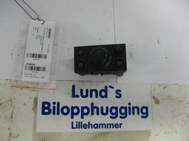 Bryter lys til Opel Vectra C, 2005-2008 (Type II)  (13 229 539)